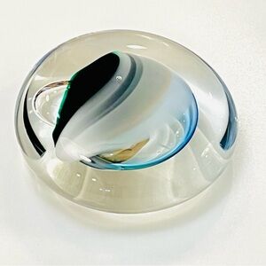 VINTAGE SIGNED Glass Art PAPERWEIGHT, COLLECTIBLE, KARG